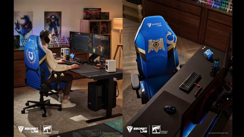 Secretlab reveals the Titan Evo Warhammer 40,000 Ultramarines Edition gaming chair in first collaboration with Games Workshop