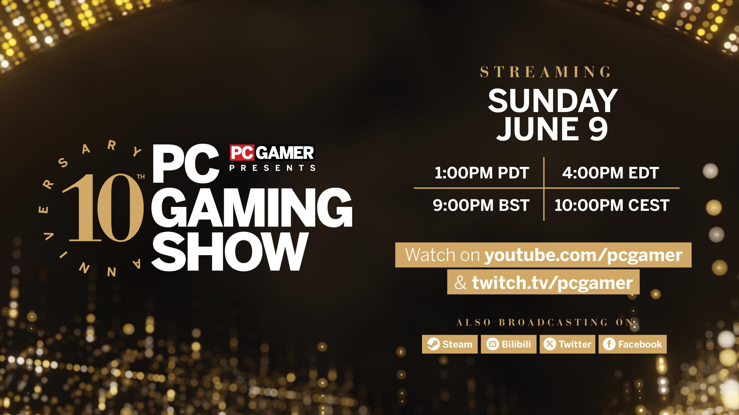 Here’s how to watch the PC Gaming Show this Sunday