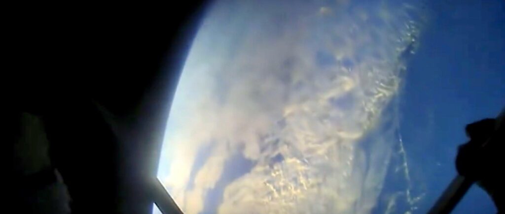 Here’s what it looks like when you poke your head out of a spaceship