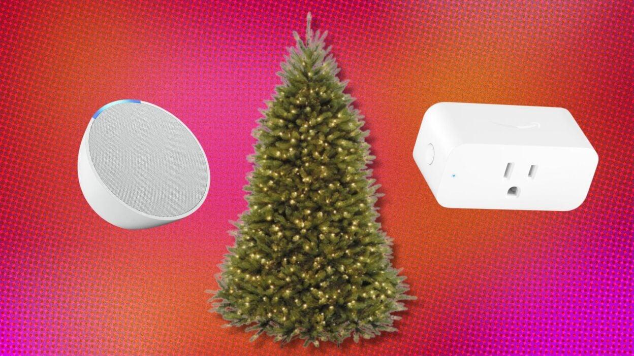 Buy an artificial Christmas tree at Amazon and score a free Echo Dot and Amazon Smart Plug