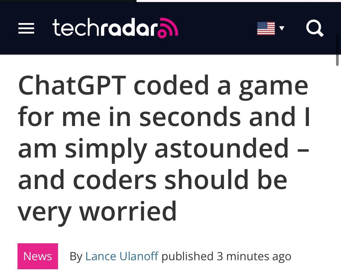 ChatGPT coded a game for me in seconds and I am simply astounded – and coders should be very worried